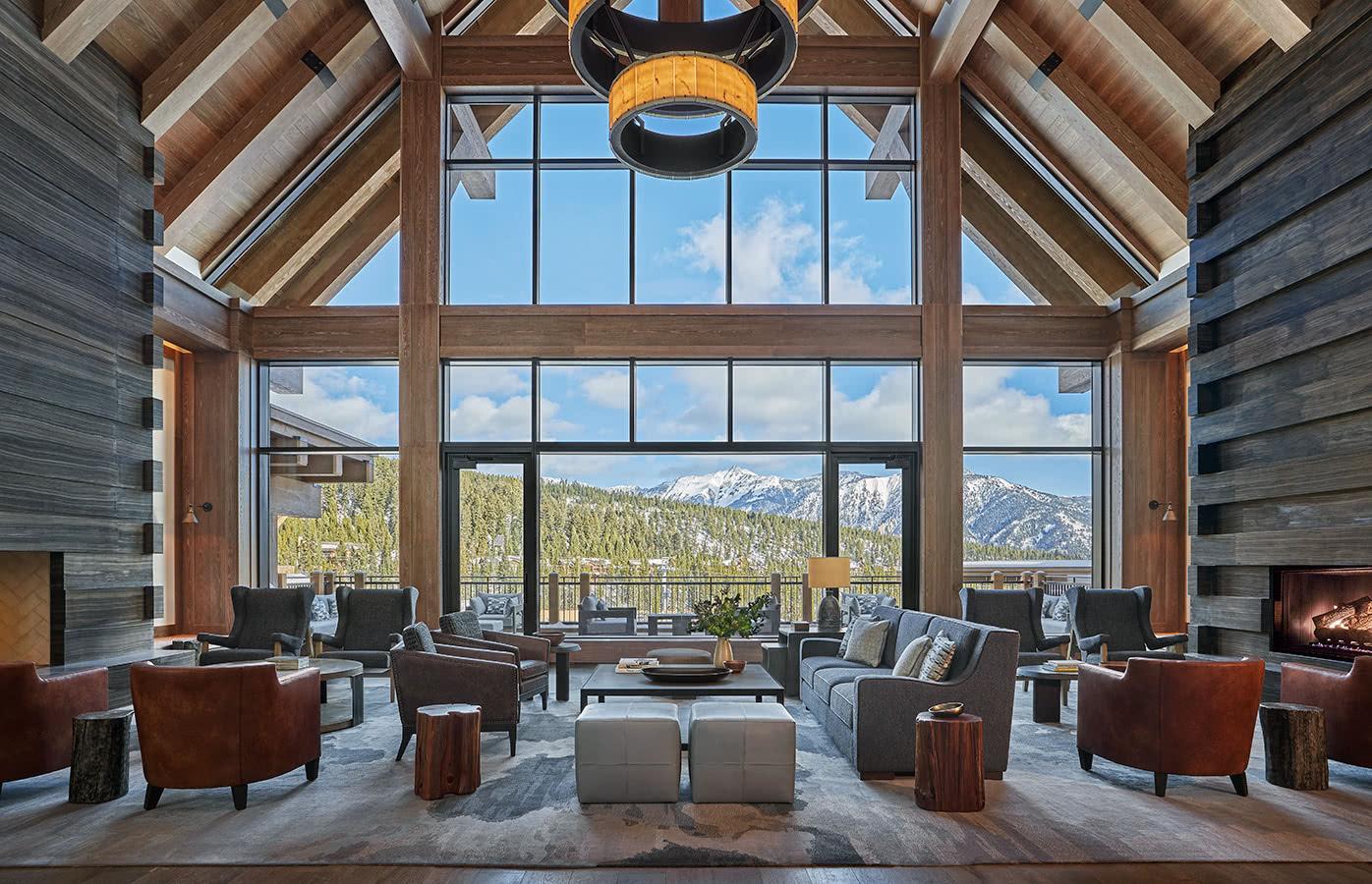 Lobby at Montage Big Sky, Montana