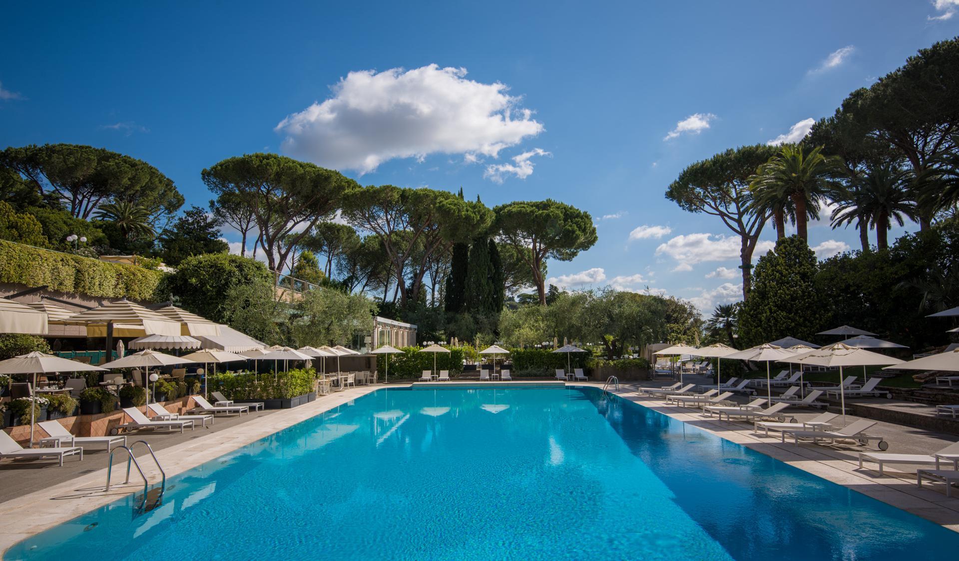 Pool at Rome Cavalieri, Waldorf Astoria Hotels & Resorts, Rome