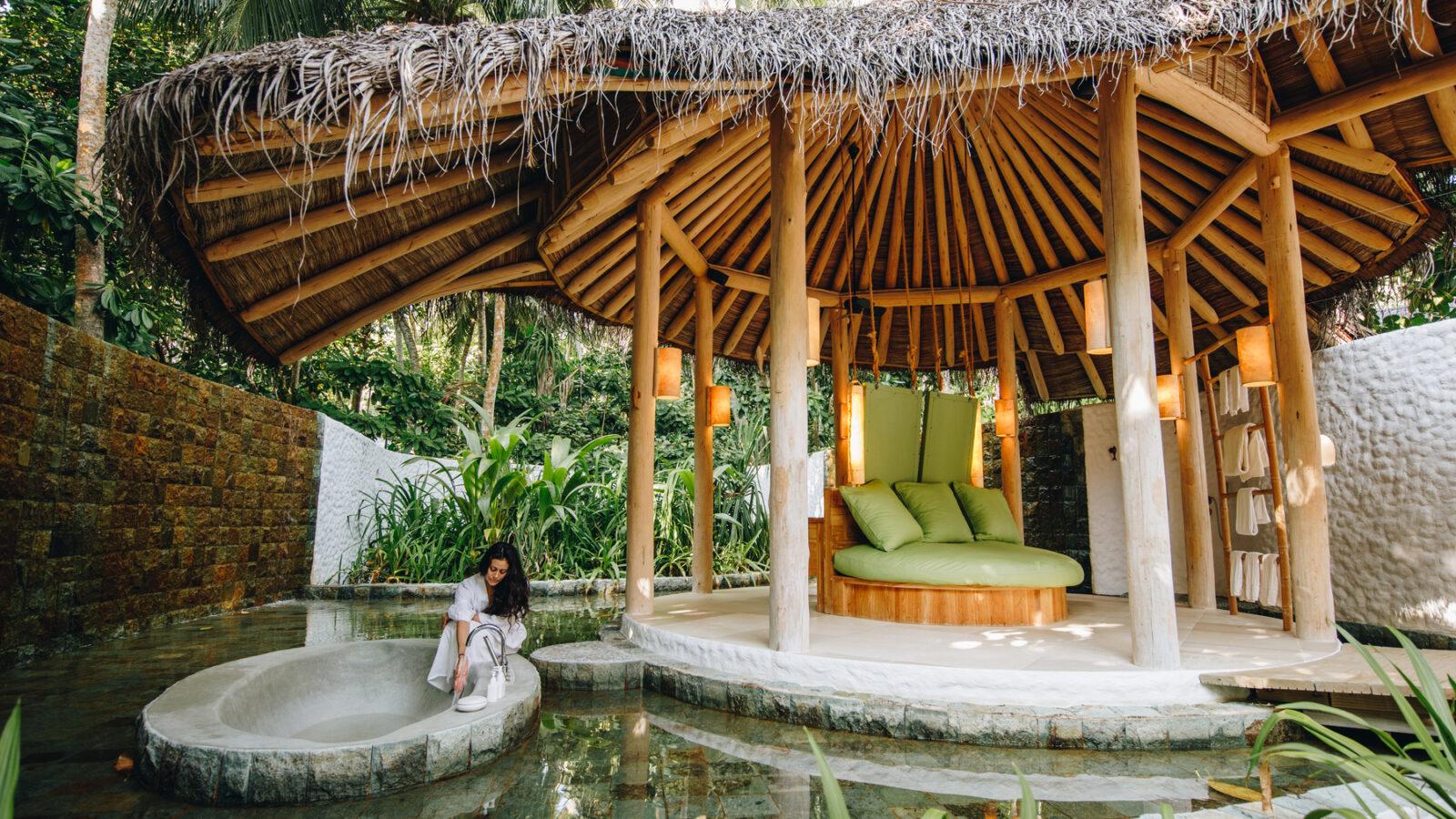 Bathtub at Soneva Fushi, Villa Suite