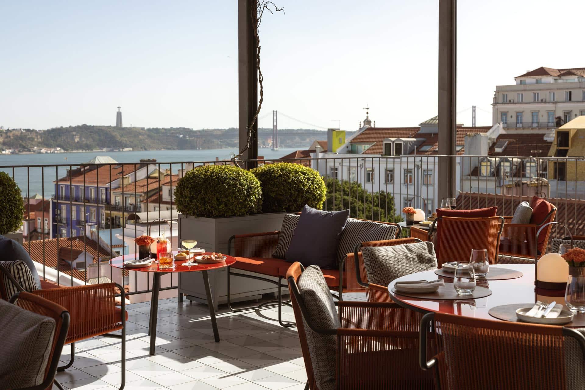 Terrace at Bairro Alto Hotel in Bairro Alto