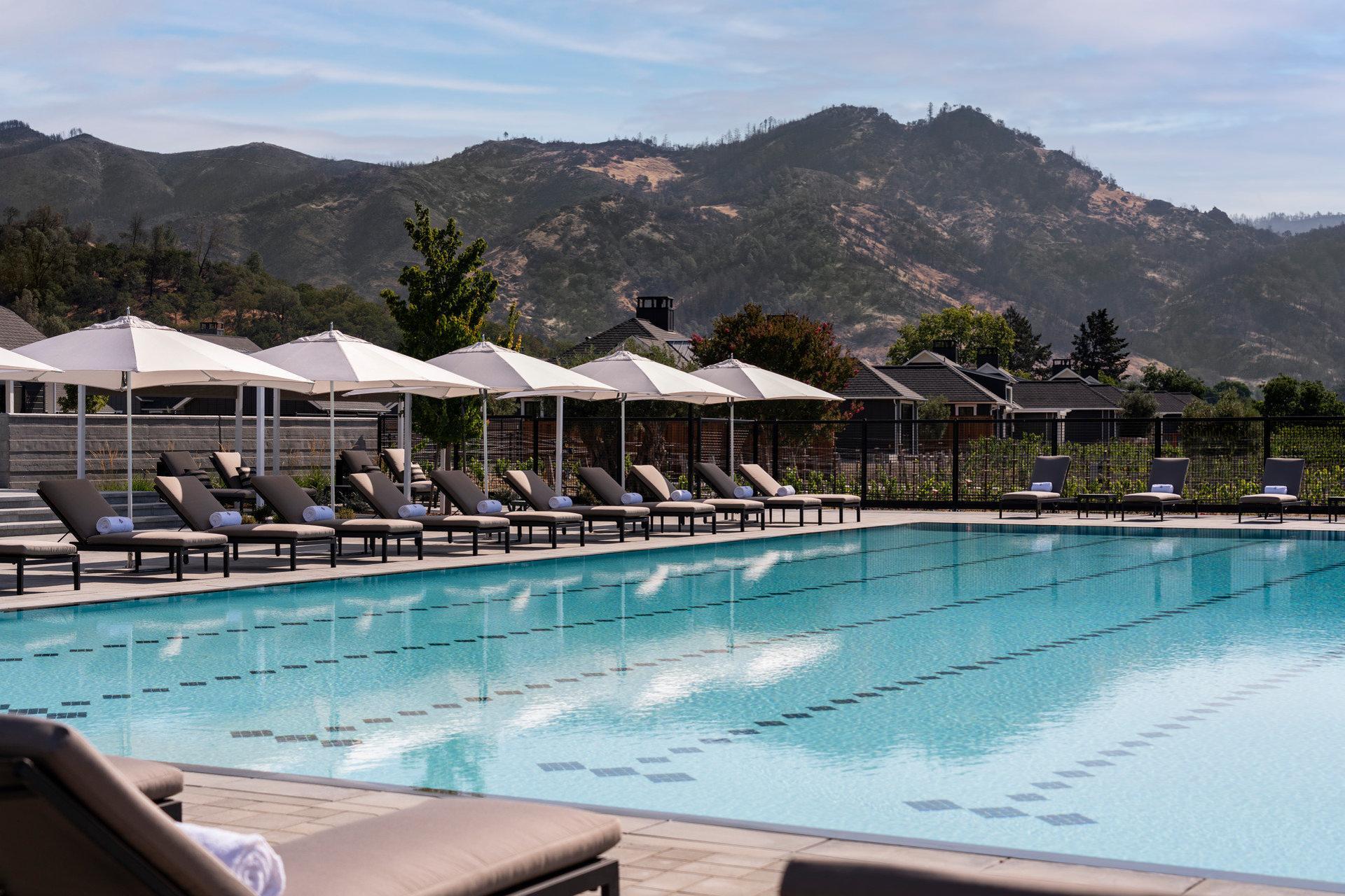 Swimming pool at Four Seasons Resort and Residences Napa Valley