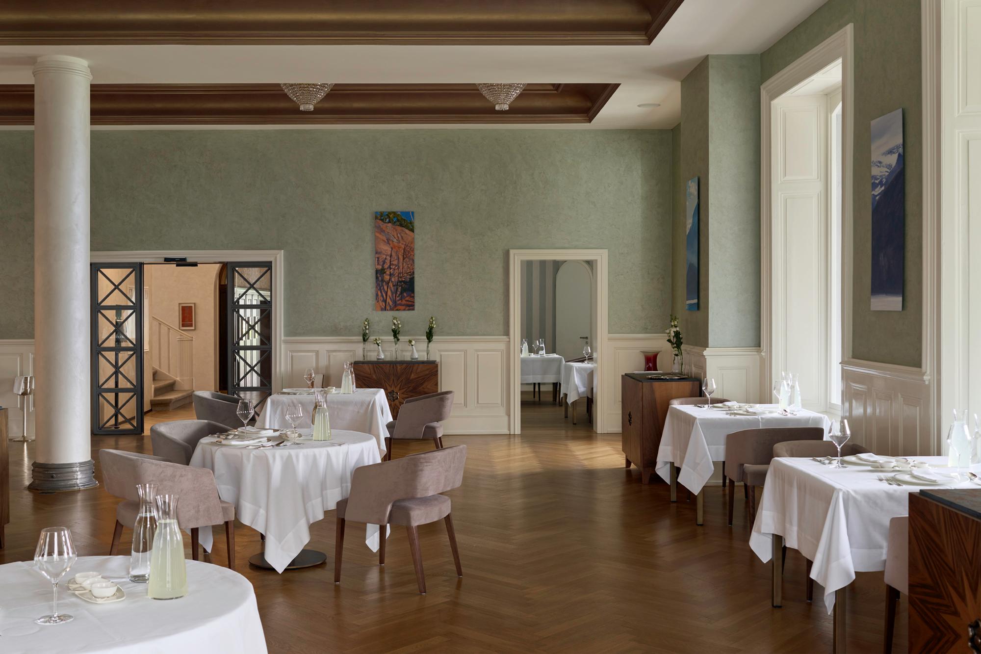 Dining room at Chenot Palace Weggis